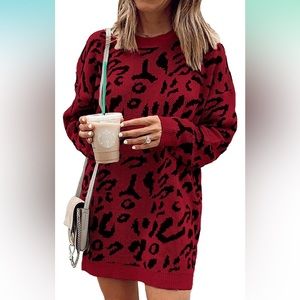 Leopard print sweater